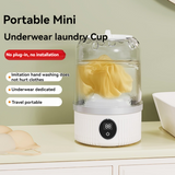Darrahopens Appliances > Washers, Dryers & Irons > Washing Machines White Portable Mini Washing Machine - Rechargeable USB-C Electric Washer for Travel, Delicates & Socks