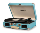 Darrahopens Audio & Video Crosley Cruiser Bluetooth Portable Turntable - Turquoise + Bundled Crosley Record Storage Display Stand