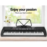 Darrahopens Audio & Video > Musical Instrument & Accessories Alpha 61 Keys Electronic Piano Keyboard Digital Electric w/ Stand Stool Black