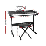 Darrahopens Audio & Video > Musical Instrument & Accessories Alpha 61 Keys Electronic Piano Keyboard Digital Electric w/ Stand Stool Lighted