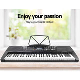 Darrahopens Audio & Video > Musical Instrument & Accessories Alpha 61 Keys Electronic Piano Keyboard Digital Electric w/ Stand Stool Lighted