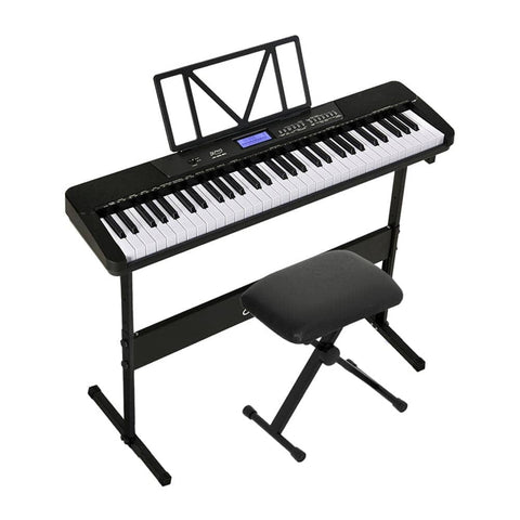 Darrahopens Audio & Video > Musical Instrument & Accessories Alpha 61 Keys Electronic Piano Keyboard Digital Electric w/ Stand Stool Touch