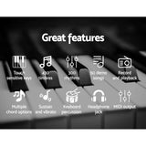 Darrahopens Audio & Video > Musical Instrument & Accessories Alpha 61 Keys Electronic Piano Keyboard Digital Electric w/ Stand Stool Touch