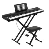 Darrahopens Audio & Video > Musical Instrument & Accessories Alpha 88 Keys Electronic Piano Keyboard Digital Electric w/ Stand Stool Pedal