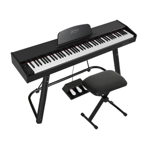 Darrahopens Audio & Video > Musical Instrument & Accessories Alpha 88 Keys Electronic Piano Keyboard Digital Electric w/ Stand Stool Weighted