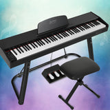 Darrahopens Audio & Video > Musical Instrument & Accessories Alpha 88 Keys Electronic Piano Keyboard Digital Electric w/ Stand Stool Weighted