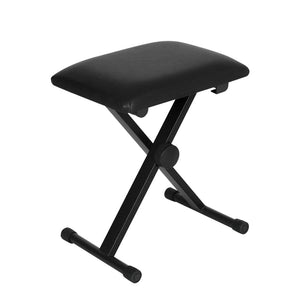 Darrahopens Audio & Video > Musical Instrument & Accessories Alpha Piano Stool Adjustable Height Keyboard Seat Portable Bench Chair Black