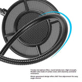 Darrahopens Audio & Video > Musical Instrument & Accessories > Audio Accessories 2-layer  Anti spray net for Other Mic, Upgraded Metal Microphone Pop Filter Windscreen with Flexible 360°Gooseneck