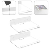 Darrahopens Audio & Video > Musical Instrument & Accessories > Audio Accessories 2PCS Floating Shelf Acrylic Wall Shelf Easy Installation Wall Mount for Speaker Monitor Living Room Wall Decor In Australia - Darrahopens