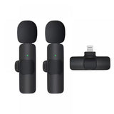 Darrahopens Audio & Video > Musical Instrument & Accessories > Audio Accessories 2pcs Wireless Lavalier Microphones - Clip-on Mic for iPhone, iPad, Video, Podcast