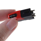 Darrahopens Audio & Video > Musical Instrument & Accessories > Audio Accessories 4Pcs Replacement Turntable Diamond Stylus Needle for LP Record Player Phono Ceramic Cartridge