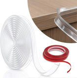 Darrahopens Audio & Video > Musical Instrument & Accessories > Audio Accessories 6m Corner Protector Roll - Self-Adhesive Babies Table Edge & Corner Guard Strip, Clear Silicone