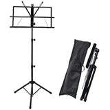 Darrahopens Audio & Video > Musical Instrument & Accessories > Audio Accessories {CA}Adjustable Music Stand, Portable Foldable Metal Stand with Carrying Bag, Lightweight for Storage or Travel, Black