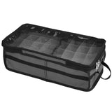 Darrahopens Audio & Video > Musical Instrument & Accessories > Audio Accessories Christmas Ornament Storage Box Under Bed 64 Cell partition 600D Oxford PVC transparent window Black 61x30.5x15cm In Australia - Darrahopens