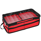 Darrahopens Audio & Video > Musical Instrument & Accessories > Audio Accessories Christmas Ornament Storage Box Under Bed 64 Cell partition 600D Oxford PVC transparent window Black 61x30.5x15cm In Australia - Darrahopens