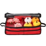 Darrahopens Audio & Video > Musical Instrument & Accessories > Audio Accessories Christmas Ornament Storage Box Under Bed 64 Cell partition 600D Oxford PVC transparent window Black 61x30.5x15cm In Australia - Darrahopens
