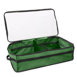Darrahopens Audio & Video > Musical Instrument & Accessories > Audio Accessories Christmas Ornament Storage Box Under Bed 64 Cell partition 600D Oxford PVC transparent window Black 61x30.5x15cm In Australia - Darrahopens