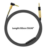 Darrahopens Audio & Video > Musical Instrument & Accessories > Audio Accessories Durable 2.5mm to 3.5mm Headphone Cable with Volume Control \u0026 Microphone Compatible with Sennheiser Momentum Over Ear 1 2 3