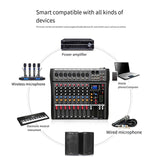 Darrahopens Audio & Video > Musical Instrument & Accessories > Audio Accessories Hridz CT-80S Professional Audio Mixer – 8 Channels Bluetooth USB Mixer with Effects, 48V Phantom Power, and Built-in Sound Card, 8 Channels Audio Sound Mixer Mixing DJ Console USB with 48V Phantom Power