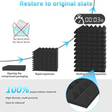 Darrahopens Audio & Video > Musical Instrument & Accessories > Audio Accessories JBER Acoustic Panels  Foam Pyramid 24pcs 30x30x5cm for Soundproof Padding Wall