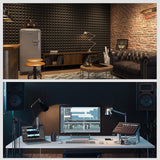 Darrahopens Audio & Video > Musical Instrument & Accessories > Audio Accessories JBER Acoustic Panels  Foam Pyramid 24pcs 30x30x5cm for Soundproof Padding Wall