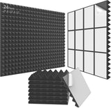 Darrahopens Audio & Video > Musical Instrument & Accessories > Audio Accessories JBER Acoustic Panels  Foam Pyramid 24pcs 30x30x5cm for Soundproof Padding Wall