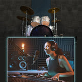 Darrahopens Audio & Video > Musical Instrument & Accessories > Audio Accessories JBER Acoustic Panels Foam Wedges 24pcs 30x30x5cm for Soundproof Padding Wall