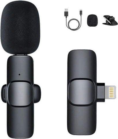 Darrahopens Audio & Video > Musical Instrument & Accessories > Audio Accessories K8 Wireless Lavalier Microphone - Clip-on Mini Mic for Streaming or Interviews