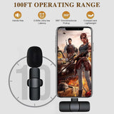 Darrahopens Audio & Video > Musical Instrument & Accessories > Audio Accessories K8 Wireless Lavalier Microphone - Clip-on Mini Mic for Streaming or Interviews