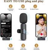 Darrahopens Audio & Video > Musical Instrument & Accessories > Audio Accessories K8 Wireless Lavalier Microphone - Clip-on Mini Mic for Streaming or Interviews