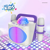 Darrahopens Audio & Video > Musical Instrument & Accessories > Audio Accessories Laser Kids Disco Karaoke with Two Mics White
