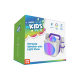 Darrahopens Audio & Video > Musical Instrument & Accessories > Audio Accessories Laser Kids Disco Karaoke with Two Mics White