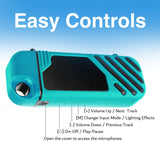 Darrahopens Audio & Video > Musical Instrument & Accessories > Audio Accessories Laser LED Karaoke with 2 Mics Aquatic Awe