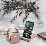Darrahopens Audio & Video > Musical Instrument & Accessories > Audio Accessories Laser Mini Karaoke Speaker with 2 Wireless Mics - Pink