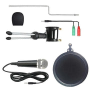 Darrahopens Audio & Video > Musical Instrument & Accessories > Audio Accessories Metal Condenser Microphone Set - PC/Laptop Studio Recording Microphone Kit