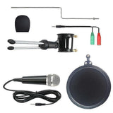 Darrahopens Audio & Video > Musical Instrument & Accessories > Audio Accessories Metal Condenser Microphone Set - PC/Laptop Studio Recording Microphone Kit