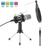 Darrahopens Audio & Video > Musical Instrument & Accessories > Audio Accessories Metal Condenser Microphone Set - PC/Laptop Studio Recording Microphone Kit