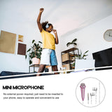 Darrahopens Audio & Video > Musical Instrument & Accessories > Audio Accessories Miniature Vocal Microphone - Portable Mic for Voice Recording and Speech