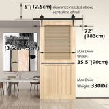 Darrahopens Audio & Video > Musical Instrument & Accessories > Audio Accessories Sliding Barn Door Hardware Kit Rust Resistant Heavy Duty 1.83m