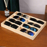 Darrahopens Audio & Video > Musical Instrument & Accessories > Audio Accessories Sunglass Organizer,Glasses Organizer,8-Slot Sunglasses Tray for Drawer, Men's/Women's Sunglasses Box, Glasses Holder for Watch Stackable Eyeglass/Eyewear Display Tray（Only storage box）