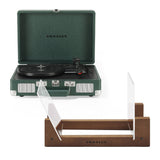 Darrahopens Audio & Video > Musical Instrument & Accessories > Audio Players & Recorders Crosley Cruiser Bluetooth Portable Turntable - Emerald Green + Bundled Crosley Record Storage Display Stand