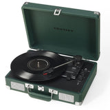 Darrahopens Audio & Video > Musical Instrument & Accessories > Audio Players & Recorders Crosley Cruiser Bluetooth Portable Turntable - Emerald Green + Crosley Entertainment Stand Bundle