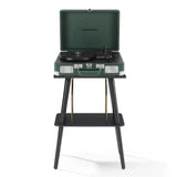 Darrahopens Audio & Video > Musical Instrument & Accessories > Audio Players & Recorders Crosley Cruiser Bluetooth Portable Turntable - Emerald Green + Crosley Entertainment Stand Bundle