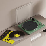 Darrahopens Audio & Video > Musical Instrument & Accessories > Audio Players & Recorders Kanto OBI3 Turntable - Matte Green with Kanto ORA 100W Powered Speakers - Black Bundle