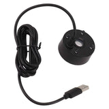 Darrahopens Audio & Video > Musical Instrument & Accessories > Audio Players & Recorders Mist Maker USB Colorful LED Lights 5V Ultra Sound Fountain Atomizer for Pond Rockery Fish Tank Sink Black In Australia - Darrahopens