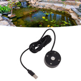 Darrahopens Audio & Video > Musical Instrument & Accessories > Audio Players & Recorders Mist Maker USB Colorful LED Lights 5V Ultra Sound Fountain Atomizer for Pond Rockery Fish Tank Sink Black In Australia - Darrahopens