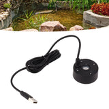 Darrahopens Audio & Video > Musical Instrument & Accessories > Audio Players & Recorders Mist Maker USB Colorful LED Lights 5V Ultra Sound Fountain Atomizer for Pond Rockery Fish Tank Sink Black In Australia - Darrahopens