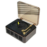 Darrahopens Audio & Video > Musical Instrument & Accessories > Audio Players & Recorders Retro CD Music Player with Bluetooth and FM Radio Multifunctional Home Audio System Brown