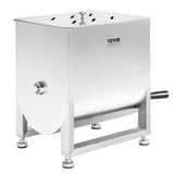 Darrahopens Audio & Video > Musical Instrument & Accessories > Audio Players & Recorders VEVOR Manual Meat Mixer, 60L Fixed Tank Meat Processing Equipment(Mixing Max 60LBS for Meat), Stainless Steel Meat Mixer, Sausage Mixer Machine with Lid Handle Gear Reducer, Ground Beef Hand Mixer