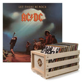 Darrahopens Audio & Video > Musical Instrument & Accessories > CDs & Vinyl Crosley Record Storage Crate AC/DC Let there Be Rock Vinyl Album Bundle